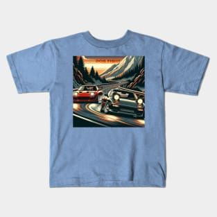 Touge Dog fight Kids T-Shirt